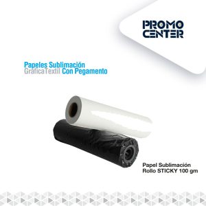 rollo papel sublimación stickky 100g promocenter.cl