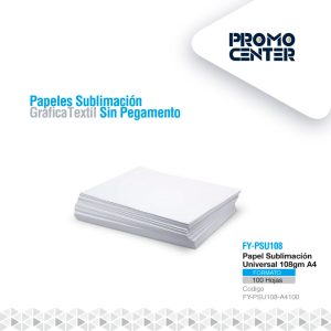 papel sublimación universal a4 promocenter.cl