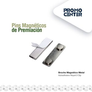 BROCHE MAGNETICO METAL 2 AUTOADHESIVO