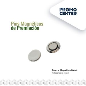 BROCHE MAGNETICO METAL DIAM 12mm AUTOADHESIVO NIQUEL