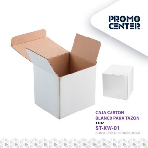 CAJA CARTON BLANCO PARA TAZON 11OZ