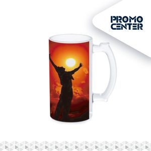 CERVECERO VIDRIO EMPAVONADO EXTERIOR 16 OZ STONE SUBLIMACION CON CAJA INDIVIDUAL