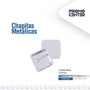 CHAPA METAL CUADRADA 37X37MM