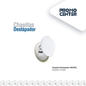CHAPA OVALADA DESTAP MAGNETIC 45X65 (NICKEL)