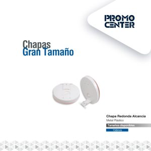 CHAPA REDONDA ALCANCIA METAL PLASTICO 158MM