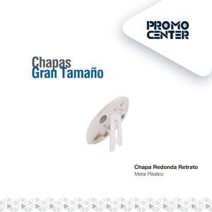 CHAPA REDONDA RETRATO METAL PLASTICO 158MM
