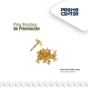 CLAVO PINS SOLDAR LARGO 10MM C35 C/ ESPUELA BRONCE