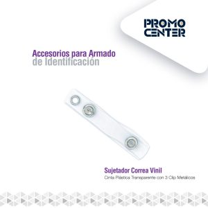 CORREA VINIL COLGANTE SUJETADOR DISTINTIVO CON 3 CLIP 70MM 2120-1250Q