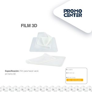 FILM 3D TAMAÑO A4 50 PCS VACUUM III (MADE IN CHINA)