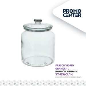 FRASCO VIDRIO GRANDE 1 LT SUBLIMACION SIN CAJA INDIVIDUAL