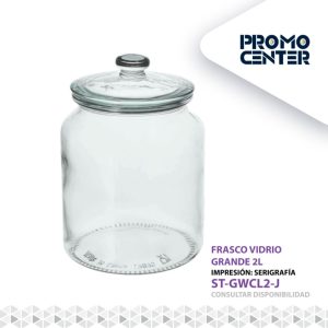 FRASCO VIDRIO GRANDE 2 LT SUBLIMACION SIN CAJA INDIVIDUAL