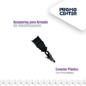 GANCHO CONECTOR PLASTICO PINZA METALICO CINTA 20MM ARMADO LANYARD 6920-1741D
