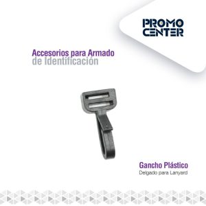 GANCHO PLASTICO NEGRO LANYARD CINTA 19mm 6920-2479Q