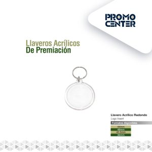 LLAVERO ACRILICO REDONDO 4.8CM DIAM