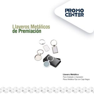 LLAVERO METALICO PARA GRABADO O IMPRESIÓN PLACA FIJA METAL