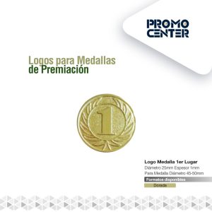 LOGO MEDALLA 1ER LUGAR   2,5cm DIAMETRO PARA  MEDALLA 4.5CM-5.0cm DIAM. ESPESOR <1mm