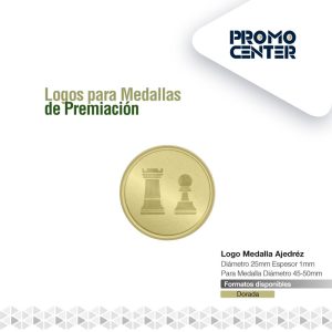 LOGO MEDALLA AJEDREZ 2,5cm DIAMETRO PARA  MEDALLA 4.5CM-5.0cm DIAM. ESPESOR <1mm