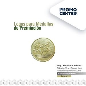 LOGO MEDALLA ATLETISMO 5.0CM DIAM MEDALLA 7.0CM