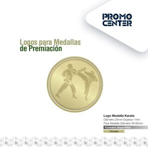 LOGO MEDALLA KARATE  2.5 cm DIAMETRO PARA MEDALLA 4.5cm-5.0CM ESPESOR<1mm