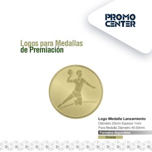 LOGO MEDALLA LANZAMIENTO BAL  2.5 cm DIAMETRO PARA MEDALLA 4.5cm-5.0CM ESPESOR<1mm