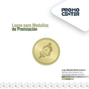 LOGO MEDALLA MOTOCICLISMO 2,5cm DIAMETRO PARA MEDALLA 4.5CM-5.0cm DIAM. ESPESOR <1mm
