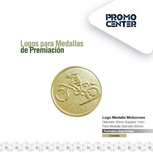 LOGO MEDALLA MOTOCROSS 2,5cm DIAMETRO PARA MEDALLA 4.5CM-5.0cm DIAM. ESPESOR <1mm