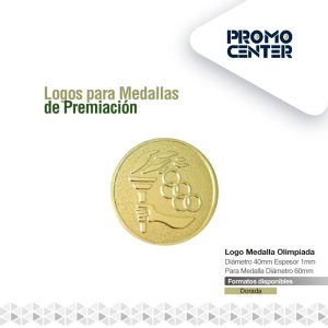 LOGO MEDALLA OLIMPIADA  2,5cm DIAMETRO PARA  MEDALLA 4.5CM-5.0cm DIAM. ESPESOR <1mm