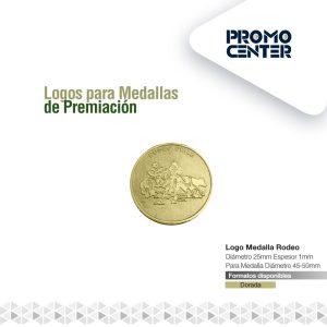 LOGO MEDALLA RODEO 2,5cm DIAMETRO PARA MEDALLA 4.5CM-5.0cm DIAM. ESPESOR <1mm