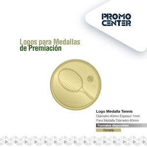 LOGO MEDALLA TENIS 2,5cm DIAMETRO PARA MEDALLA 4.5CM-5.0cm DIAM. ESPESOR <1mm