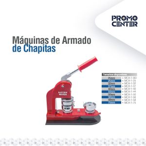 MAQUINA PARA HACER CHAPAS DESLIZABLE UNIDADES INTERCAMBIABLES