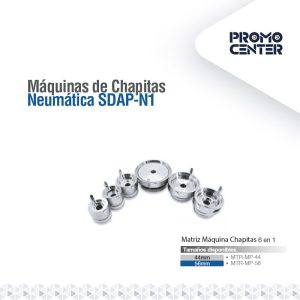 MATRIZ MAQUINA CHAPAS NEUMATICA MTR-MP-44MM 6 EN 1