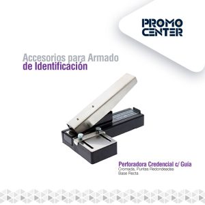 PERFORADORA CREDENCIAL BASE CON GUIA 12.5X3MM