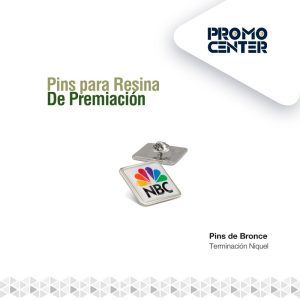 pin bronce resina