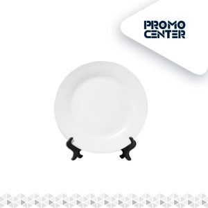 PLATO SUBLIMACION BLANCO 10" CON ATRIL SIN CAJA INDIVIDUAL