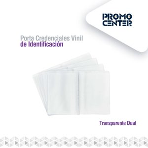 PORTA CARNET DOBLE VINIL TRANSP INT 108X86mm EXT 93X124MM 1815-5486D