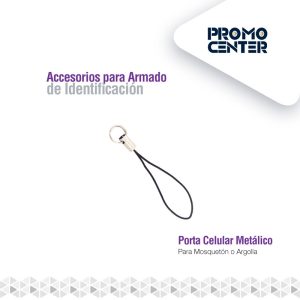 PORTA CELULAR METALICO PARA MOSQUETON O ARGOLLA 6905-P-695Q
