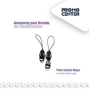 PORTA CELULAR PLASTICO NEGRO DESMONTABLE CINTA 10MM 9420-P-689N