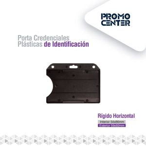 PORTA CREDENCIAL VERTICAL NEGRA