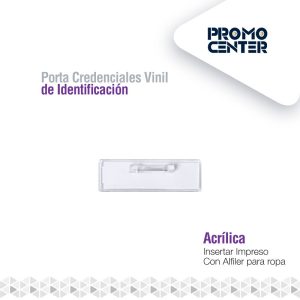PORTA DISTINTIVO ACRILICO IMPRESO INT 31X65mm