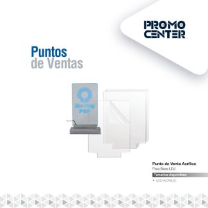 PUNTO VENTA LED BASE ACRILICA