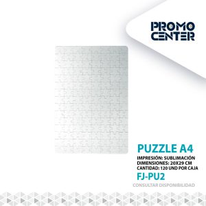 PUZZLE PARA IMPRESION SUBLIMACION A4 120 PIEZAS