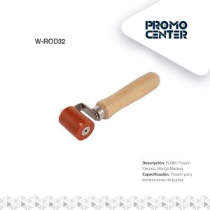 RODILLO PRESION SILICONA, MANGO MADERA DIAM 31.5X40.0mm