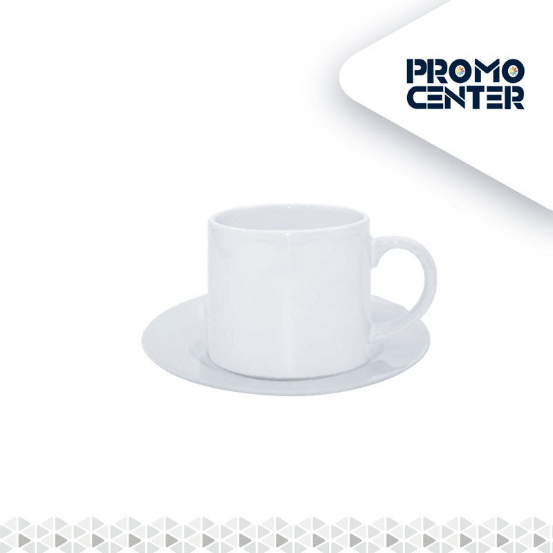 TAZA CON PLATILLO BLANCA 3 OZ STONE SUBLIMACION SIN CAJA INDIVIDUAL