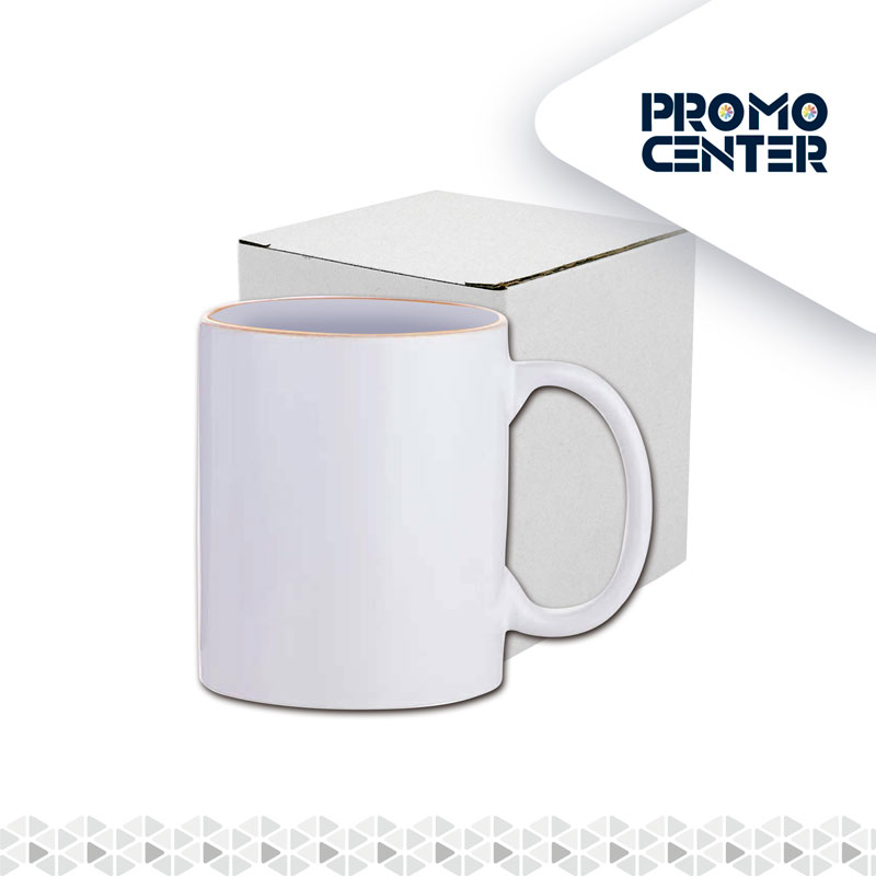 TAZON BLANCO ORILLA INTERIOR BLANCO - SUBLIMACION CON CAJA INDIVIDUAL