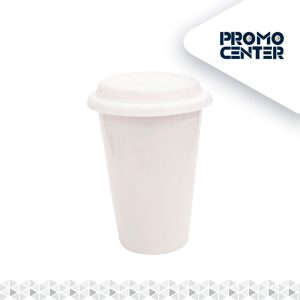 TAZON BLANCO TERMICO TAPA SILICONA MEZCLA DE COLORES SUBLIMACION CON CAJA INDIVIDUAL