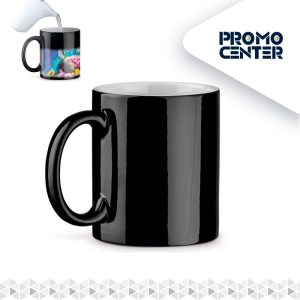 TAZON MAGICO VIDRIO NEGRO 11OZ SUBLIMACION CON CAJA INDIVIDUAL