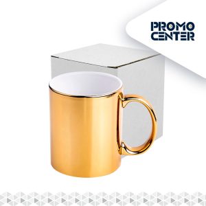 TAZON METAL COLOR INTERIOR BLANCO SUBLIMACION CON CAJA INDIVIDUAL