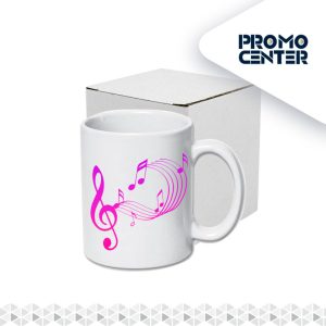 TAZON MÚSICA BLANCO STONE WEEDING MARCH 11 OZ SUBLIMACION CON CAJA INDIVIDUAL