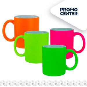 TAZON NEON INTERIOR BLANCO 11 OZ SUBLIMACION CON CAJA INDIVIDUAL