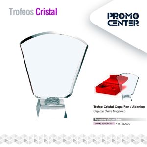 TROFEO CRISTAL COPA FAN/ABANICO 160X210X60